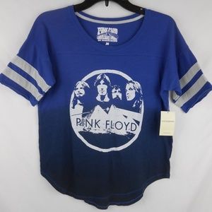 Lucky Brand Pink Floyd Football Style Tee Blue
